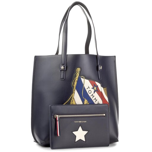 Bolso Tommy Hilfiger Th Effortless Tote Lrg Print AW0AW04855 901