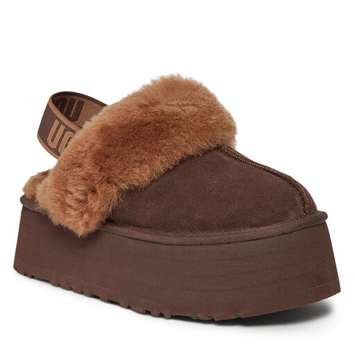 Тапочки Ugg W Funkette 1113474 Коричневий | evzuttya.com.ua