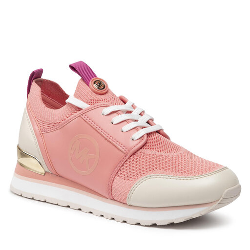 michael kors allie leather and canvas sneaker