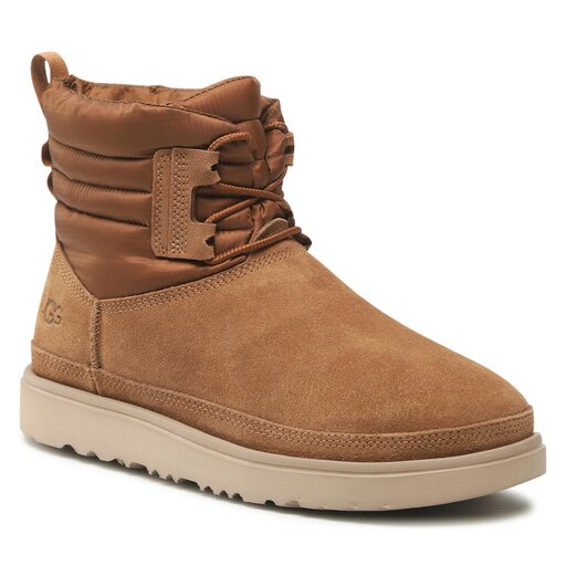 Kozaki Ugg W Classic Mini Lace-Up Weather 1120849 Brązowy | eobuwie.com.pl