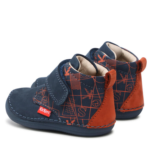 Ghete Kickers Sabio 830347 10 M Bleu Orange Graphic 51 epantofi.ro