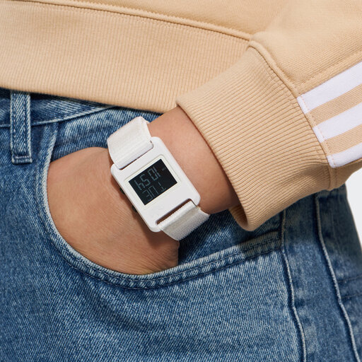 Uhr adidas Originals Retro Pop Digital Watch AOST23064 WeiB eschuhe