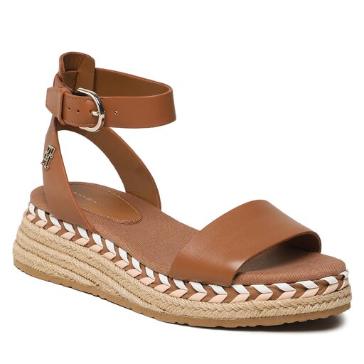Alpargatas Tommy Hilfiger Low Wedge Sandal FW0FW07080 Marrón | zapatos.es