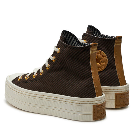Sneakers Converse Chuck Taylor All Star Modern Lift Platform Corduroy A07203C Marron