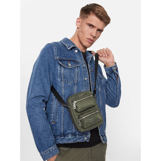 Umhängetasche Guess Certosa Nylon Smart Mini Bags HMECRN P3163 Grün