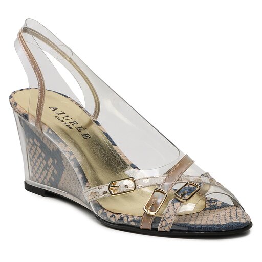 Scarpe con zeppa Trasparente escarpe