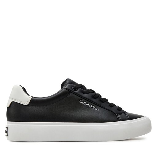 Sneakers Calvin Klein Vulcanized Lace Up Lth HW0HW02037 Schwarz eschuhe