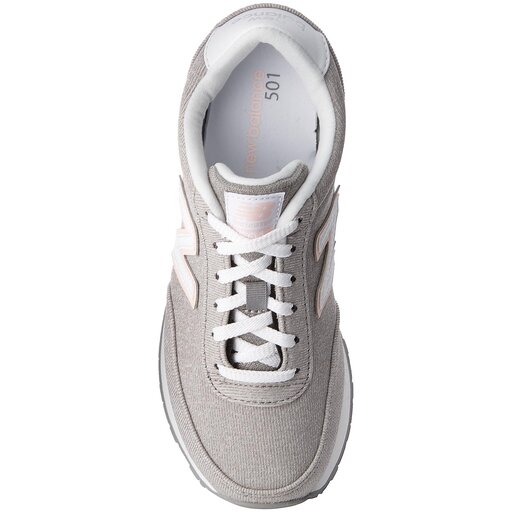 501 Sneakers New Balance 501 Mujer Plata Zapatillas New