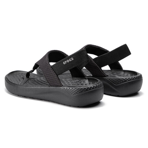 Sand le Crocs Literide Mesh Flip W 205477 Black Black eobuv.sk