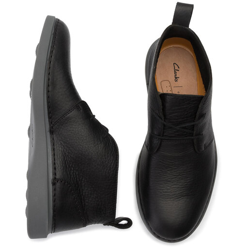 Trzewiki Clarks Hale Lo 261396237 Black Leather eobuwie .pl