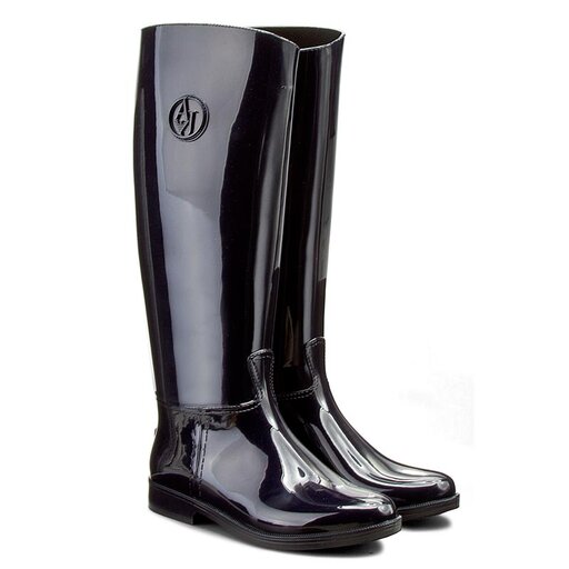 Bottes de pluie Armani Jeans 925120 6A523 31835 Bleu marine chaussures