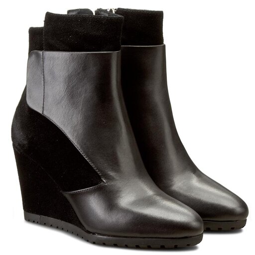 Stiefeletten Bruno Premi Vitello Crosta I4000G Schwarz