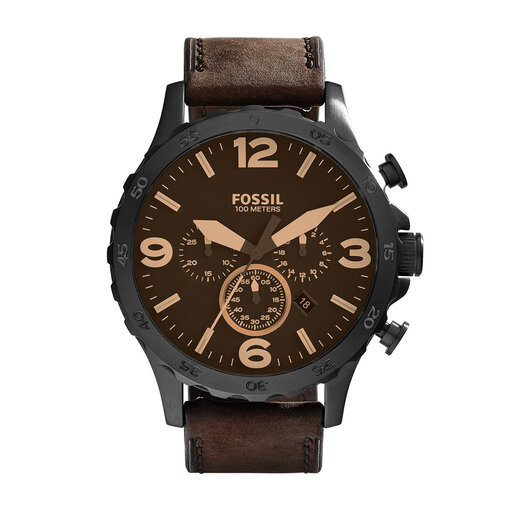 Laikrodis Fossil Nate JR1487 Dark Brown 