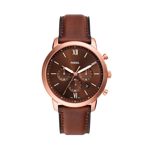Fossil chronograph shop rose gold