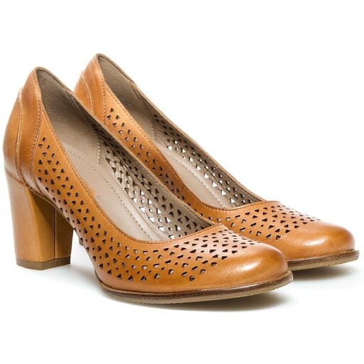 Czółenka ECCO Pretoria 35109302021 Brązowy