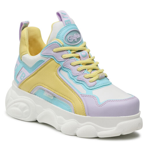 Buffalo chunky sneakers in pastel multi clearance