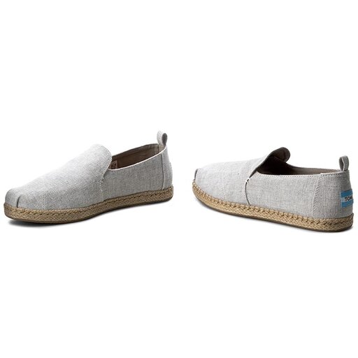 Drizzle grey slub deals chambray women's espadrilles