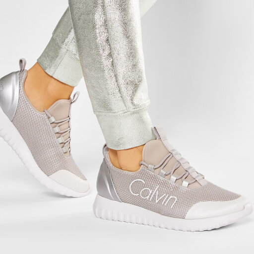 Zapatillas Calvin Klein Jeans Reika RE9853 Silver White zapatos.es