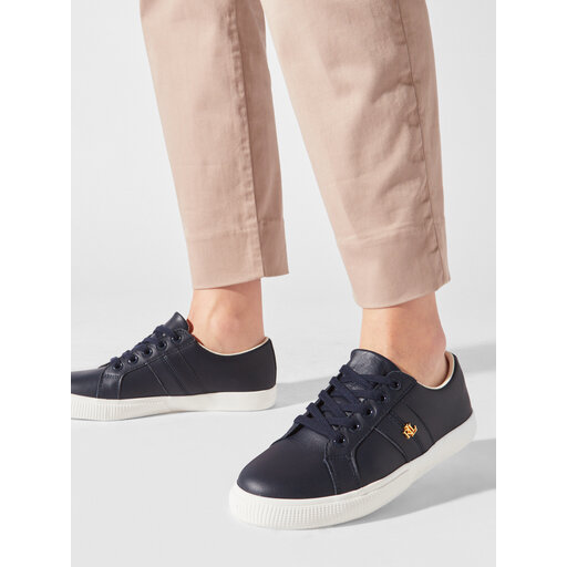 Leather Sneaker Zapatillas Ralph Lauren Janson II De Nappa Mujer