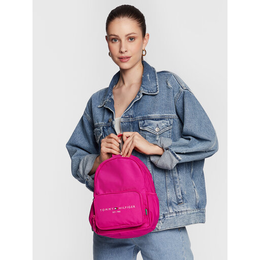 Rucksack Tommy Hilfiger Th Established Mini Backpack AU0AU01521 Rosa eschuhe