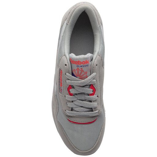 Reebok classic skull clearance grey neon cherry