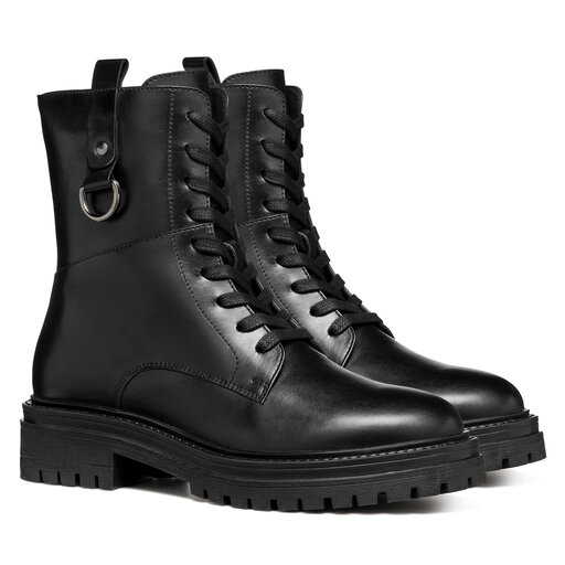 Polokozačky Geox D Iridea D46HRB 00043 C9999 Černá