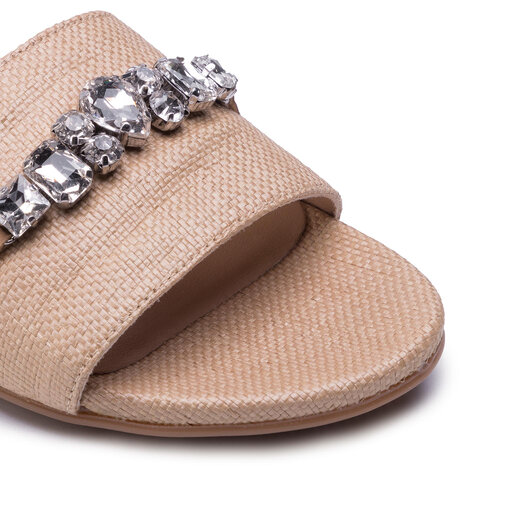 Mules sandales de bain Unisa Cadiar Rn Natural Rafia Nilo
