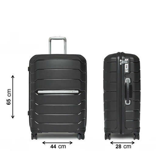 Valigia media Samsonite Flux 88538 1041 1INU Nero