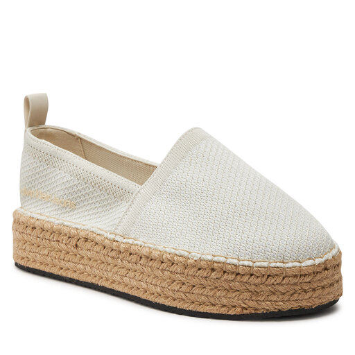 Espadrilles Calvin Klein Jeans Platform Espadrille Uc YW0YW01377 Ecru
