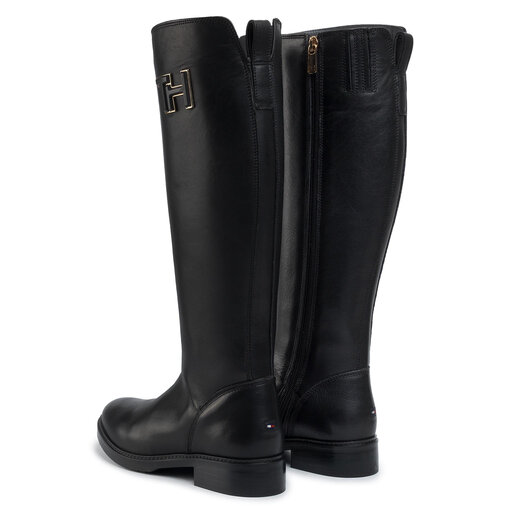 tommy hilfiger essential leather longboot