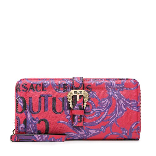 Portefeuille femme grand format Versace Jeans Couture 74VA5PF1 Rose chaussures