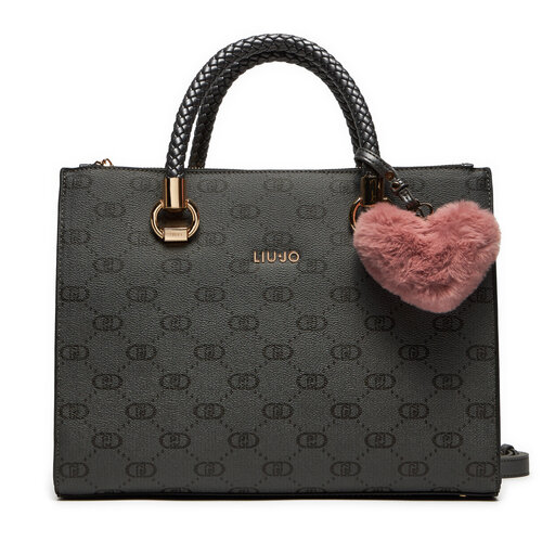 Handtasche Liu Jo Ecs M Satchel Dou AF4008 E0668 Schwarz eschuhe