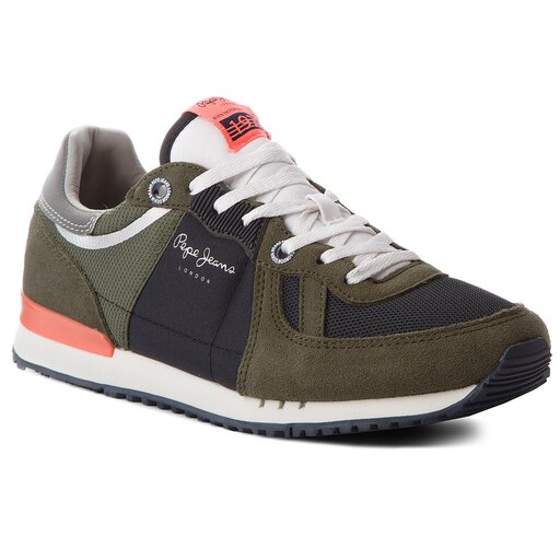 Sneakersy Pepe Jeans Tinker 1973 PMS30415 Zielony | eobuwie.com.pl