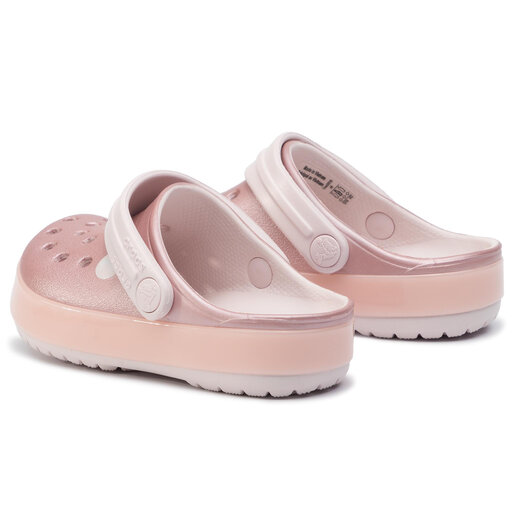 Pantoletten Crocs Crocband Ice Pop Clog K 205793 Barely Pink