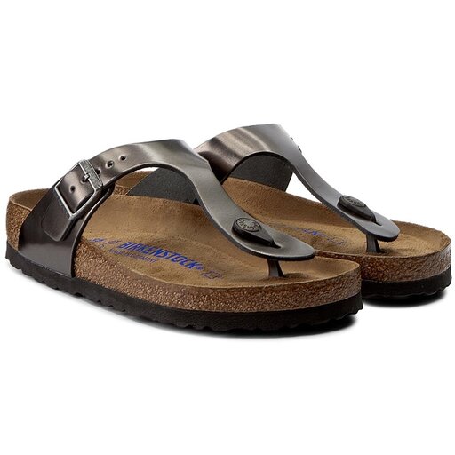 Gizeh soft footbed new arrivals metallic anthracite