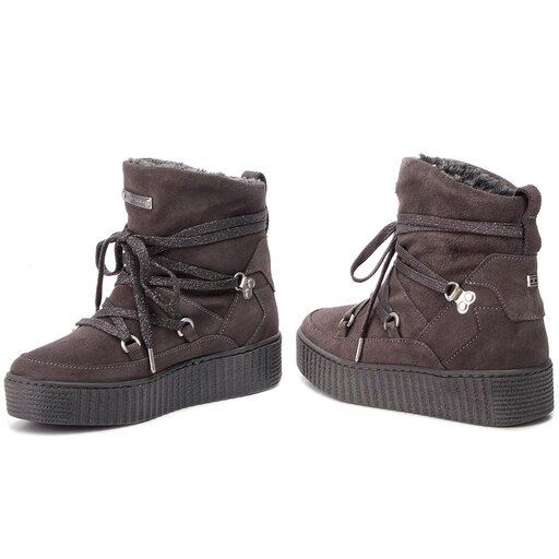 izme Tommy Hilfiger Cozy Warmlined Suede FW0FW03437 Siva ecipele.hr