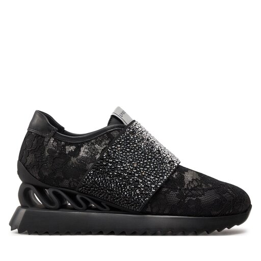 Sneakers basse pizzo top