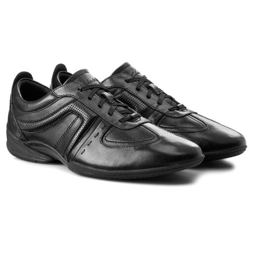 Chaussures basses Clarks Flux Spring 203390557 Black Leather fr