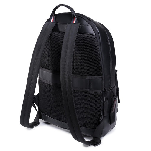 Ruksak Tommy Hilfiger Elevated Pu Backpack AM0AM06697 Crna