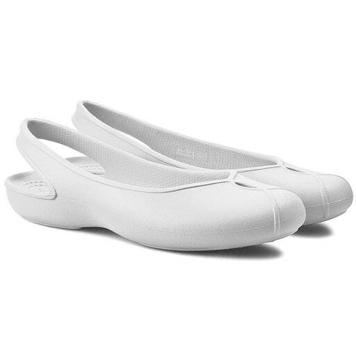 Sandales Crocs Olivia II Flat W 202826 Blanc chaussures