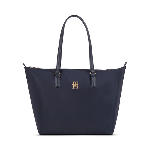 Bolso Tommy Hilfiger Poppy Th Tote AW0AW15639 Azul marino