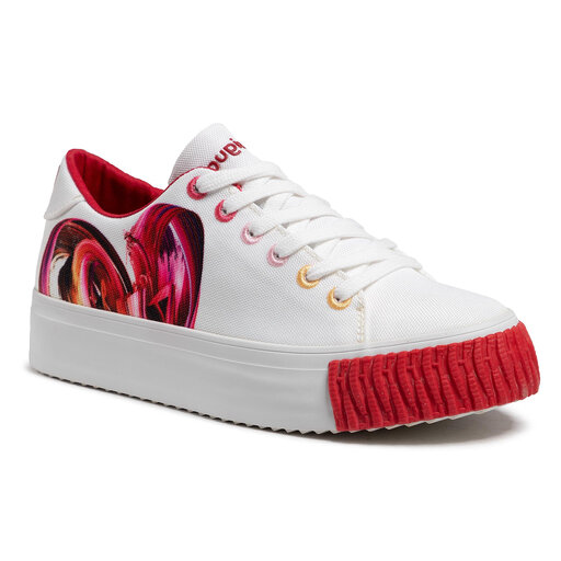 Scarpe sportive Desigual Street Heart 21SSKA21 Bianco escarpe