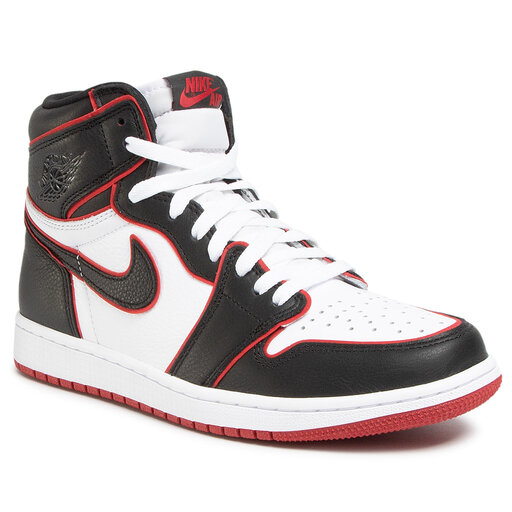 air jordan black and red and white