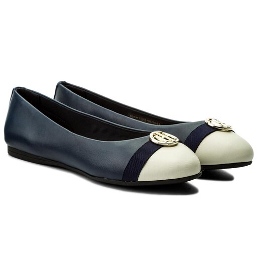 Tommy hilfiger ballerina navy on sale
