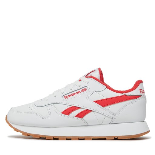 White reebok leather store