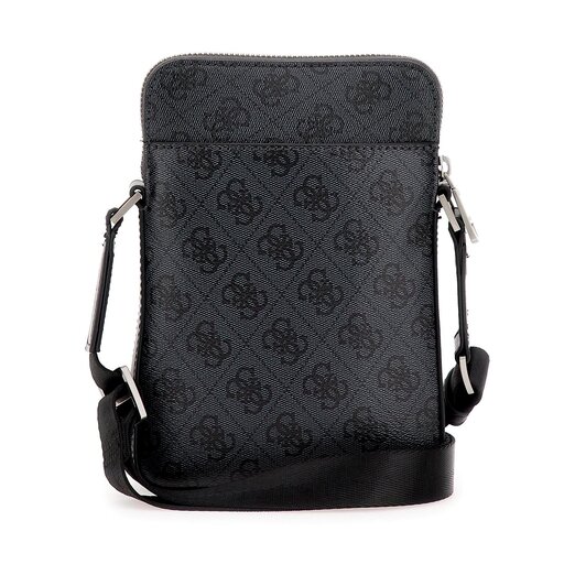 Sacoche - Guess - Vezzola Smart Small - Marron/Ochre - 100% PU - Zippée - 11