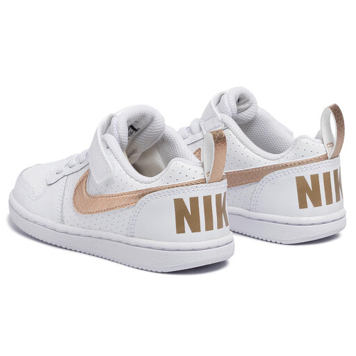 Zapatos Nike Court Borough Low Ep (Psv) 100 White/Blur/Blur • Www.zapatos.es