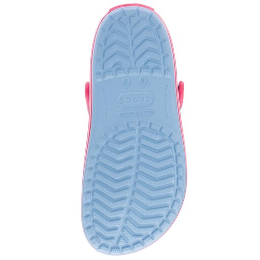 Crocs chambray blue paradise pink top