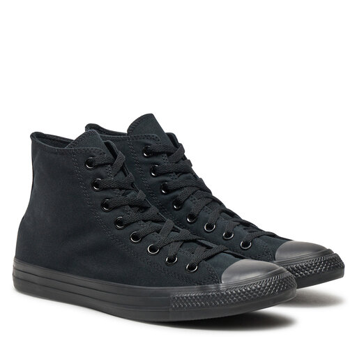 Solid black converse sales