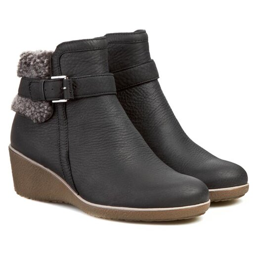 Ecco shiver top wedge ankle boot